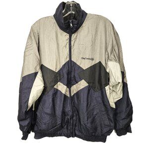 Vintage 80s Oleg Cassini Colorblock Jogging Jacket – Windbreaker Style, Size M